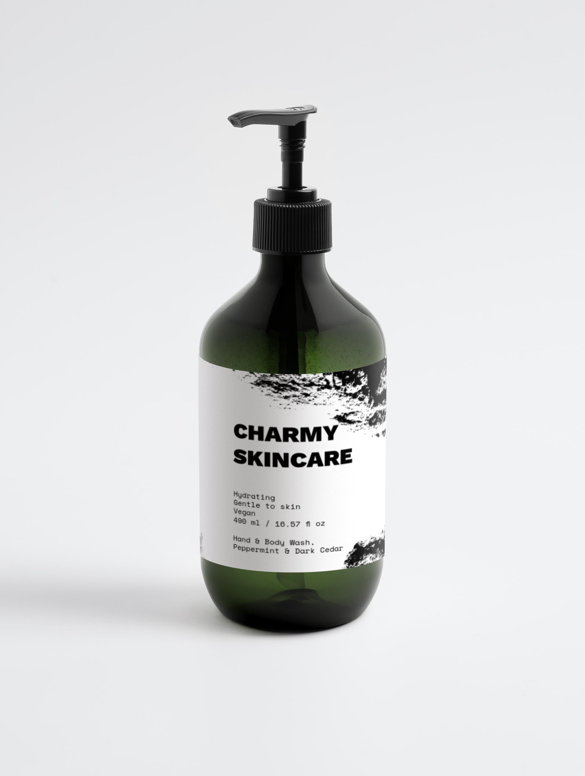 Hand & Body Wash, Peppermint & Dark Cedar